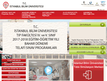 Tablet Screenshot of istanbulbilim.edu.tr